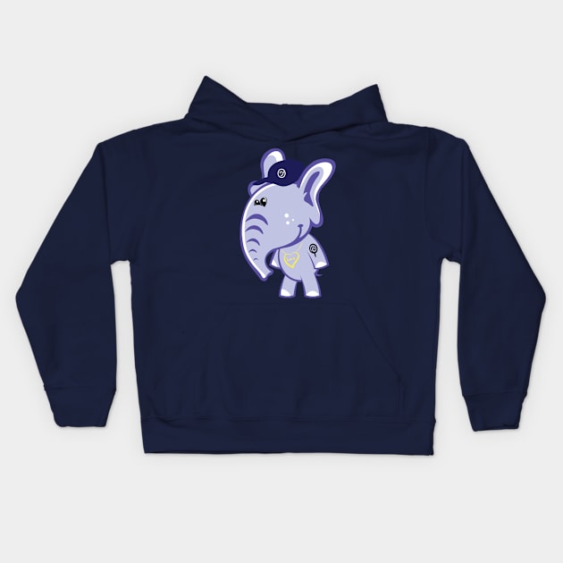 Eddie the Elephant Kids Hoodie by Frank’s Fitness Apparel